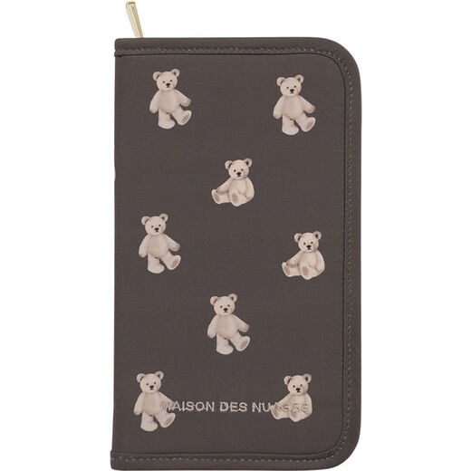 语森忆里商店软萌可爱卡通印花旅行护照包证件包卡包收纳包 白色