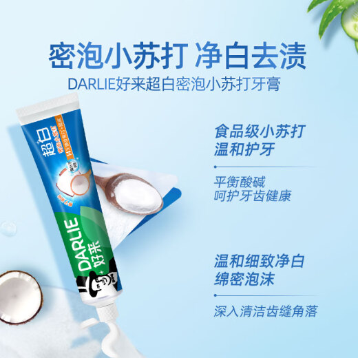 DARLIE好来(原黑人)热销榜双重薄荷2合1超白去烟渍去口气美白牙膏880g