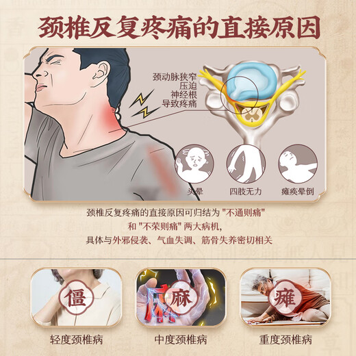 Baozhilin Hong Kong cervical spondylosis special plaster cervical vertebra hot compress shoulder and neck compression nerve shoulder pain frozen shoulder 3 boxes