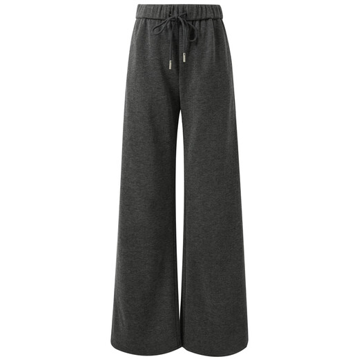 Sancai 2025 new winter high-waisted casual pants, glutinous rice velvet straight pants and velvet warm trousers M