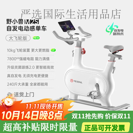 YESOUL spontaneous electric bicycle home silent indoor fitness equipment smart exercise bike M2M 10KG large flywheel intelligent resistance adjustment丨quick burning ring