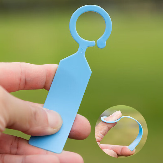 加厚葡萄西瓜授粉记号卡大树植物环扣标签塑料吊牌花卉标记牌 白色100片/包