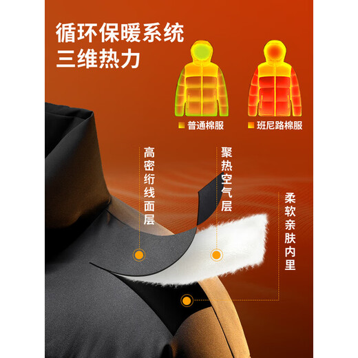 Baleno hooded cotton coat for women 2025 winter thickened warm casual and fashionable commuting style small man wear jacket