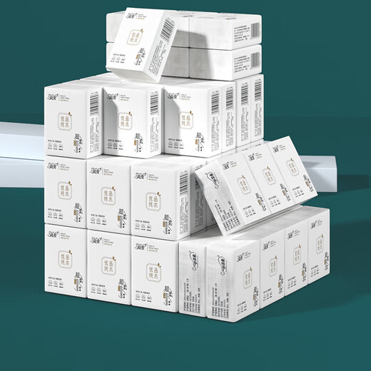 Full box clearance Jane Eyre handkerchief paper small package tissue paper toilet paper student facial tissue wholesale box original wood pulp 3 layers 6 pieces * 20 packs trial pack