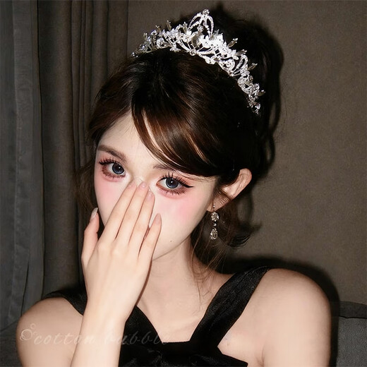 Bangboshi birthday crown tiara for girls 18 years old adult ceremony crown headband children's high-end little princess queen crown crown diamond hollow style