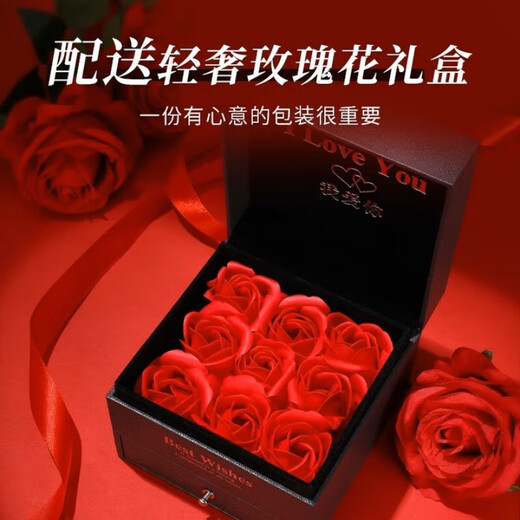 Zhen Shang Silver Chinese Gold Moissanite Pendant Silver Necklace Female Birthday Gift 2025 New Light Luxury Niche Gift for Girlfriend and Wife