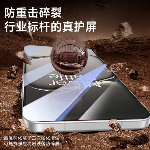 CoolFeng value-for-money two sets, suitable for OnePlus Ace6 tempered film 1+OnePlus Ace6 mobile phone film protective film, full screen glass covering, ultra-thin high-definition, dust-proof and fingerprint-proof