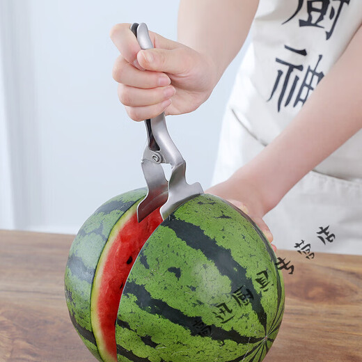Beijingjie stainless steel melon opener artifact to open watermelon opener cut watermelon fruit shop cut into pieces break watermelon segmentation special tool 1 melon opener