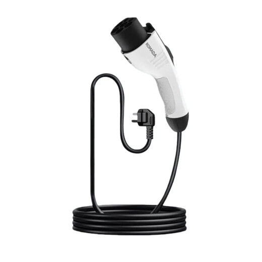 ROMADA B10 car charger 3.5kw/7kw household 220v portable new energy vehicle charging gun ground-free AC charger pile line national standard universal smooth-running indicator light/national standard genuine/ground wire-free 3.5KW 5 meters household socket use/free adapter