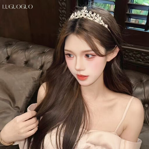 Lu Geli's birthday crown headpiece, high-end hair accessories, eighteen-year-old coming-of-age ceremony, sparkling diamond headband, certificate, proposal, photo props, crown headpiece