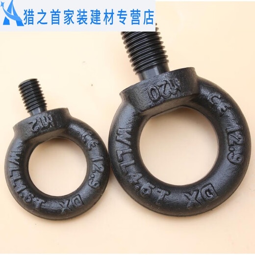 Sailoto 129 grade high strength eye bolt black mold eye bolt screw M12M16M20M24 M2712 point 9 level 8 point 5 tons