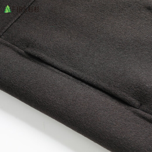 M manteur de laine à double face Shanshan Men de laine à double face Autumn et hiver Nouvelle affaires Température à mode lâche décontractée Black Men's Black XL (180)