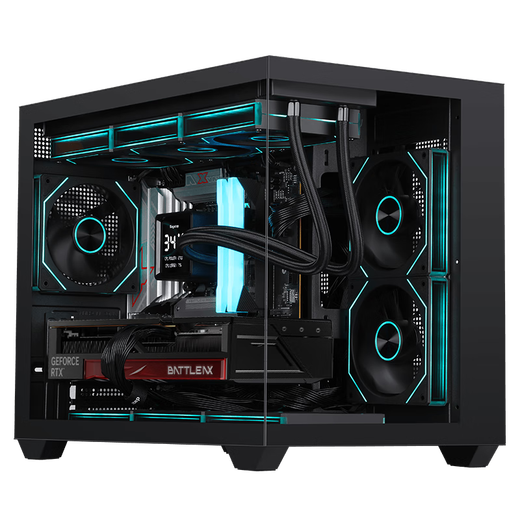 Colorful RTX5090D 5080 5070 Ti graphics card computer host AMD Ryzen 9800x3d desktop DIY assembly computer AI design e-sports game complete machine with three 9800X3D RTX5070Ti host