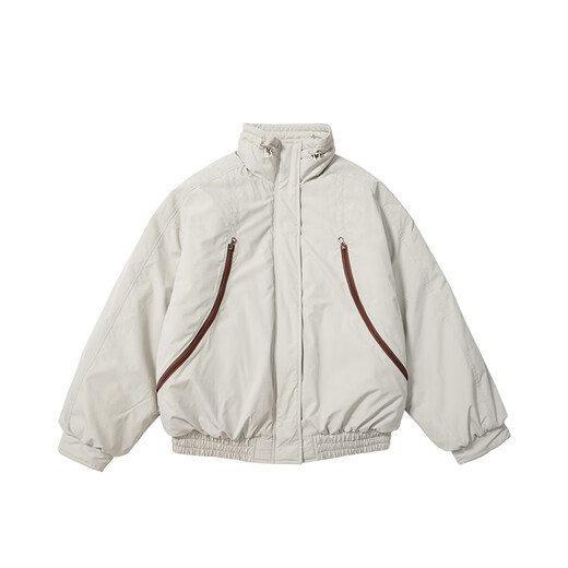 OCTOPUSME Loose, Versatile, Windproof and Warm Original Winter Couple Pocket Jacket, Green Gray L 165/88A