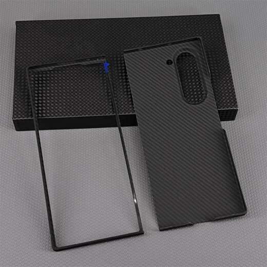 Samsung (SAMSUNG) original quality Jingying suitable for Samsung mobile phone case Kevlar protective cover aramid fiber folding screen carbon large hole metal ring fine grain matte black magnetic suction model/single back cover Samsung Galaxy Z Fold 6
