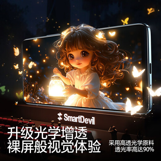 Flash magic suitable for vivo y300i tempered film VIVO mobile phone film Y300I high-definition all-glass film screen film protective film with artifact standard version | high-definition anti-fingerprint 2 pieces + artifact VIVO Y300I