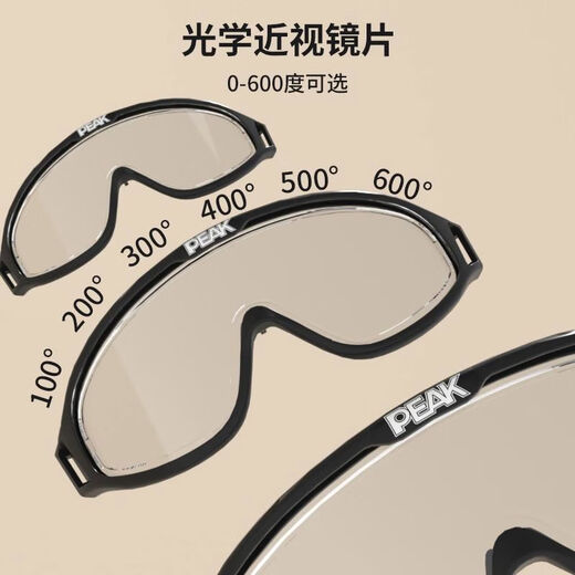 Men's swimming goggles with large frame, high definition waterproof and anti-fog, women's diving swimming goggles and swimming cap set, transparent blue 4-piece swimming goggles + swimming cap + nose clip + earplugs, flat light