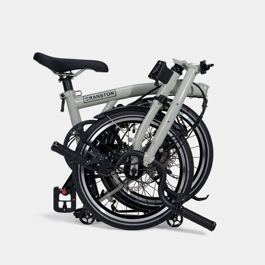 CRANSTON Morandi Gray D9 disc brake folding bicycle adult ultra-light portable retro 9-speed 16-inch bicycle CRANSTON Morandi Gray D9 imported Shimano transmission 9-speed 16-inch