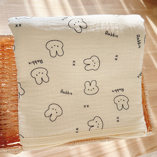 Dini Doudou baby pure cotton gauze bath towel super soft absorbent waterproof saliva towel bib newborn supplies blanket bag single cover towel gray baby elephant 4 layers organic cotton gauze bath towel 90*90cm