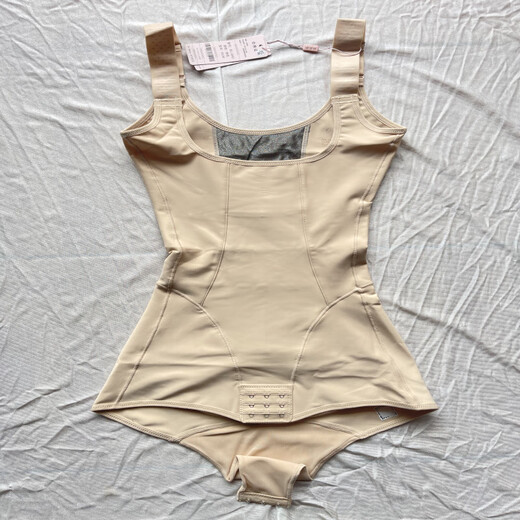 IJVF Aoxue Chess Body Sculpting Silver Fiber Belly Controlling Butt Lifting One-piece Body Shaping Bodysuit T3092 B1-3040 Black Boxer XL 76