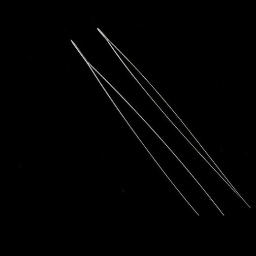 Jade threading needle, ultra-fine handmade beading needle, extremely fine beading needle, slender bead embroidery, rice bead lead artifact needle, 4.5cm long, 1 open beading needle