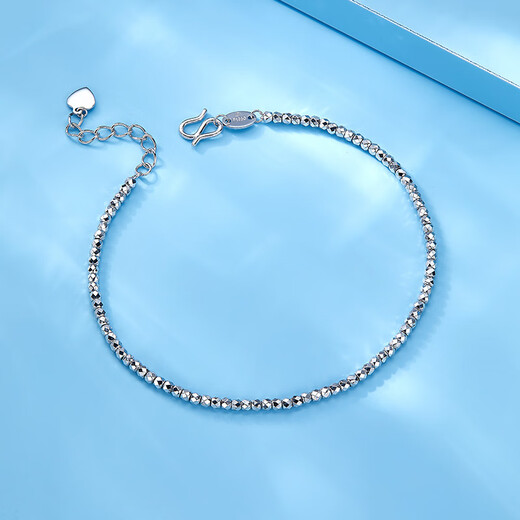 Luxury Beads PT950 Bangdi Beads Platinum Bracelet Fashionable Light Luxury Style for Your Girlfriend 4.19g