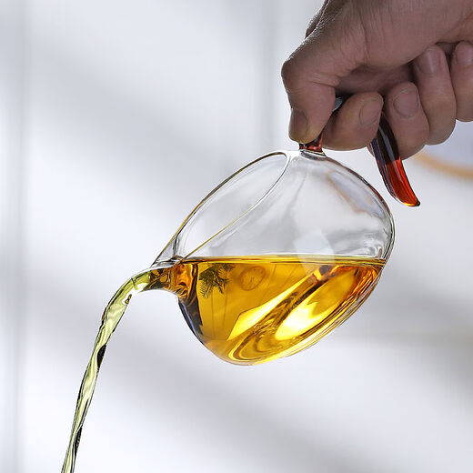 Peking University History Colorful Cup Pure Transparent Pour Cup Divider Kung Fu Tool CH-20 Yellow 330m