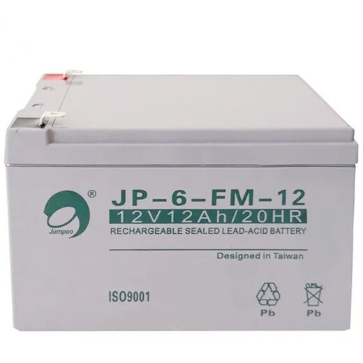 Batería Jinbo JP-6-FM-12 protección contra incendios 12V12AH ascensor seguridad máquina sala gabinete USP fuente de alimentación de emergencia 12v12ah