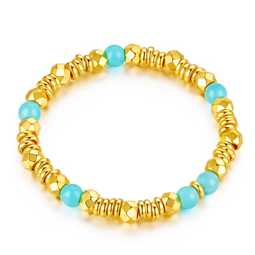 Mankalong gold ring for women 2025 new Qingying Yingyao-gold bead ring pure gold live sparkling birthday gift for girlfriend Qingying Yingyao-gold bead ring live 1.23g