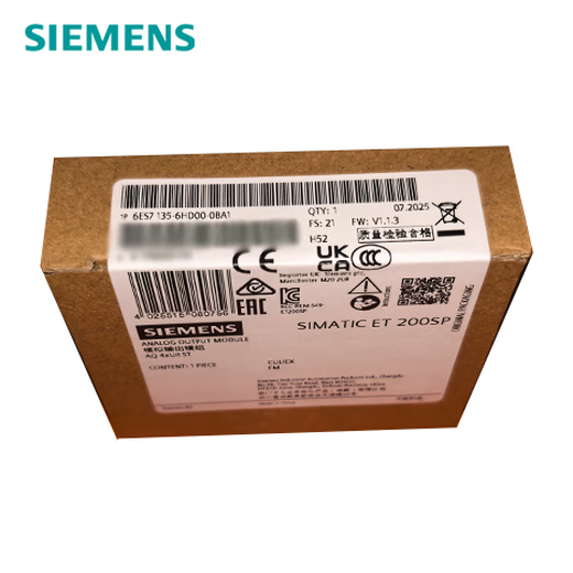 Siemens ET 200SP analog output module 6ES7135-6HD00-0BA1,AQ 4xU/I ST