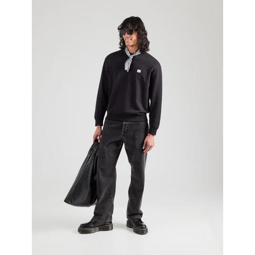 Calvin Klein men's top CK new warm and comfortable cotton black daily casual top simple breathable fashion men's sweatshirt Black one size |