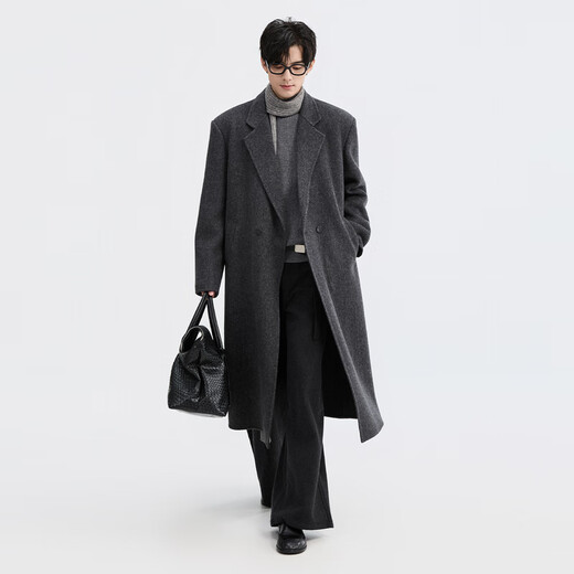 Piaget Zall 2025 Woolen Coat Men's Early Winter Thickened Warm Knee-Length 13-Layer Shoulder Pads Fashionable and High-Quality Jacket