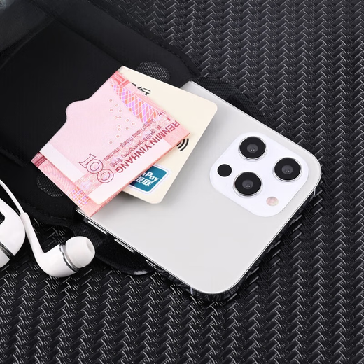 Shantou Lincun mobile phone strap arm running arm bag men and women outdoor sports arm sleeve fitness equipment universal mobile phone classic black large size universal