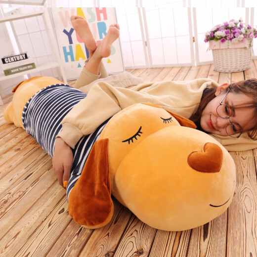 Yimei Doll Sleeping Plush Toy Dog Doll Girl Long Pillow Sleeping Doll for Goddess Lover 38 Women's Day Gift 1.2 Meters [Holiday Gifts Choose Me Removable and Washable] It's absolutely amazing to express your love