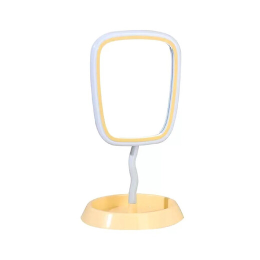 Cream style makeup mirror home dressing table bedroom girls dormitory high definition portable high-value table youth blue