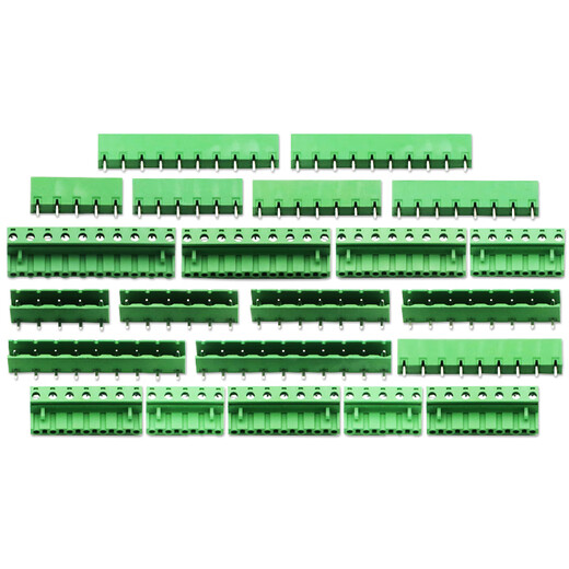 Dafuri KF2EDG 7.62MM terminal block PCB terminal 2P 3P 4P 5P6P7P8P9P12P plug-in 3P bent pin + socket 7.62MM plug-in (1 set)