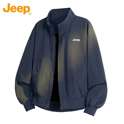 JEEP Jeep Jacket Men's Spring and Autumn Flight Jacket Men's Loose Casual Trendy Men's Top Khaki XL