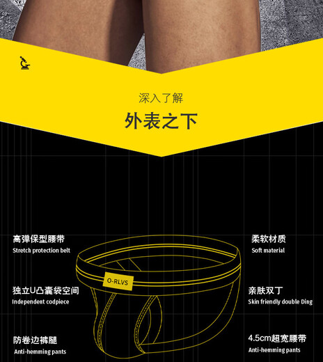 Men's thong modal sexy double butt lift sexy underwear low waist no need to take off sexy T pants OR6108 black/Black M