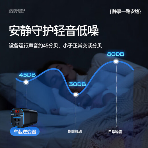 Car inverter 12V24V to 220V car charger power converter cigarette lighter fast charging plug socket 12V24V universal + digital display voltage