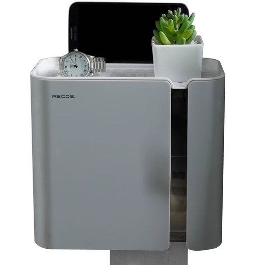 Shantou Lincun bathroom tissue box toilet paper paper roll toilet paper household wall-mounted punch-free waterproof storage rack milk white waterproof magnetic door opening paper universal