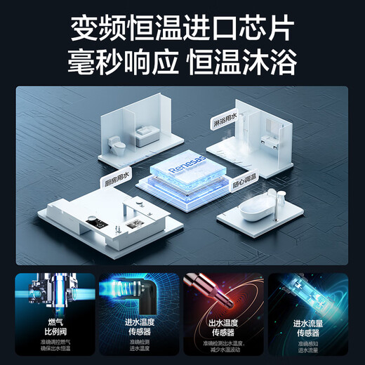 Vanward WH1 PRO 15% subsidy 14-liter gas water heater natural gas water gas dual-adjustable constant temperature household energy-saving gas-saving anti-freeze ironing wind-resistant ultra-thin and compact