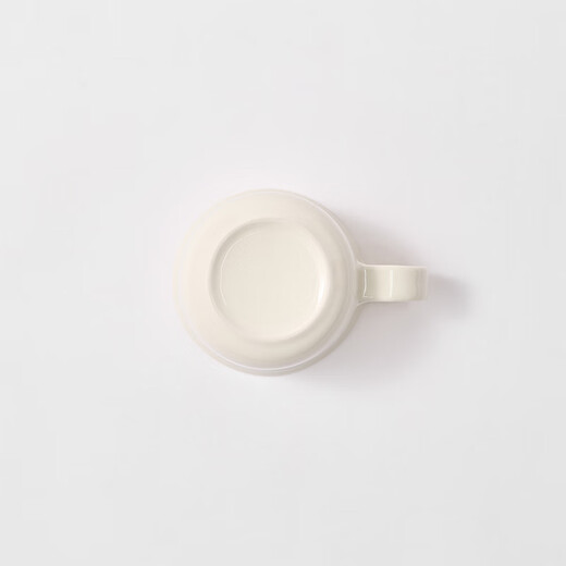 MUJI Stoneware Mug Water Cup New Desktop Coffee Cup with Handle White S 330ml