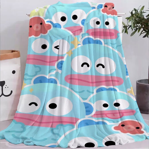 Sanrio (SANRIO) Hangyodon Flannel Blanket Children's Half Mermaid Blanket Office Lunch Break Air Conditioning Blanket Knee Blanket 046-9 200cm*150cm (Single Blanket)