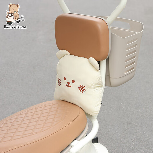 Gongma is suitable for Emma Kaixin cq700 tricycle cushion, rear back cushion, high elastic children's cushion decorative cushion, beige bear cushion, double elasticity/comfortable travel