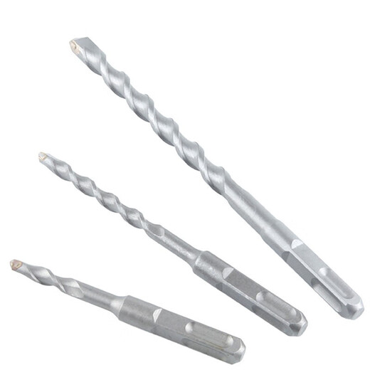 Bingyu high-quality square handle four-pit electric hammer drill bit, extended through the wall to impact concrete, 12*150mm, square handle 5 pieces