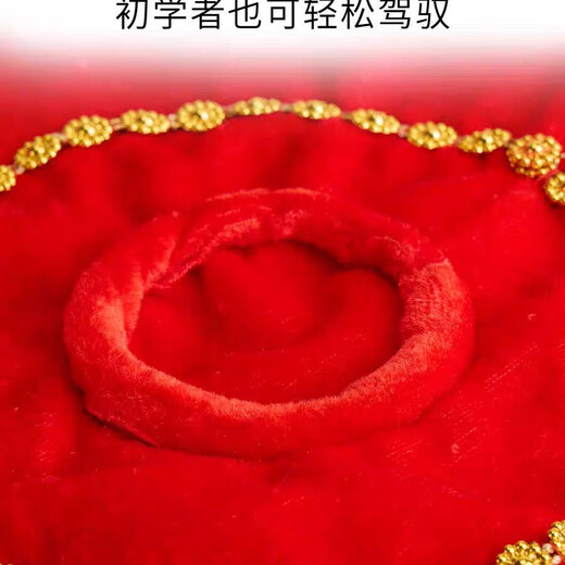 Orange Bole handkerchief flower dance children's yangko red handkerchief special props professional grade examination dance two-person octagonal scarf adult gold velvet red adult model 1 pack