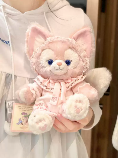 Three-legged Tiger Hug Sleeping Plush Doll Linglina Belle Doll Children's Gift for Girlfriend Cloth Doll Star Dew Size S Belle Gives Little Bear overalls + cloud sweater + hat