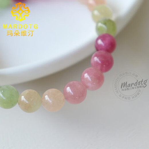 MARDOTG Tourmaline Bracelet Macaron Candy Color Crystal Bracelet Women 8