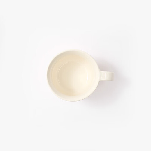MUJI Stoneware Mug Water Cup New Desktop Coffee Cup with Handle White S 330ml