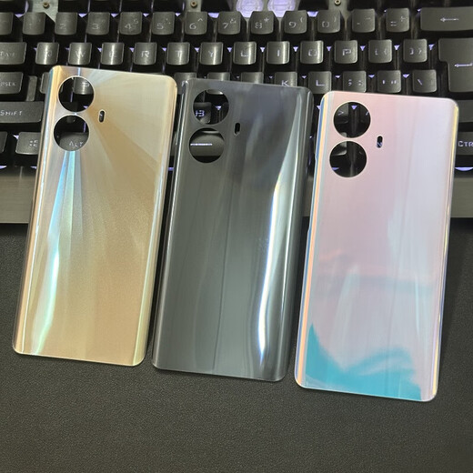 Original for realme 10pro + glass back cover realme 10PRO + mobile phone back case battery cover night black tempered glass back cover/shell realme 10P